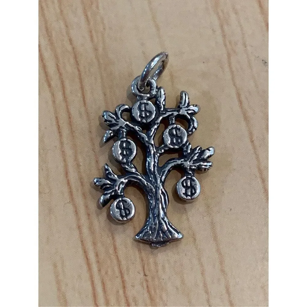 Money Tree Sterling Silver Jewelry Charm